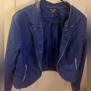 City Chic Faux leather jacket